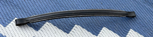 Black with silver trim browband full size