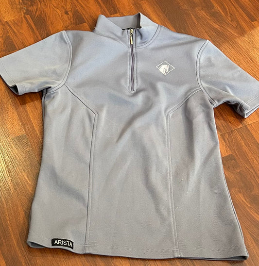 Arista small lavender short sleeve 1/4 zip