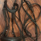 Milestone full size brown anatomical bridle. With reins.