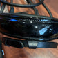 Schockemohle full size black patent rolled snaffle bridle