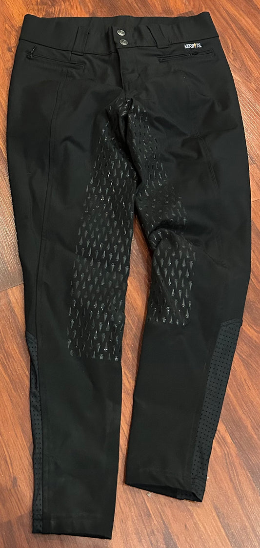 Kerrits small (measures 28”) black full seat breeches