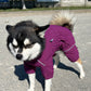 Med Love long winter dog jacket