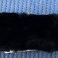 Real lamb skin noseband sleeve 18cm black