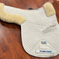 Premiere equine white full size GP merino wool shaped pad