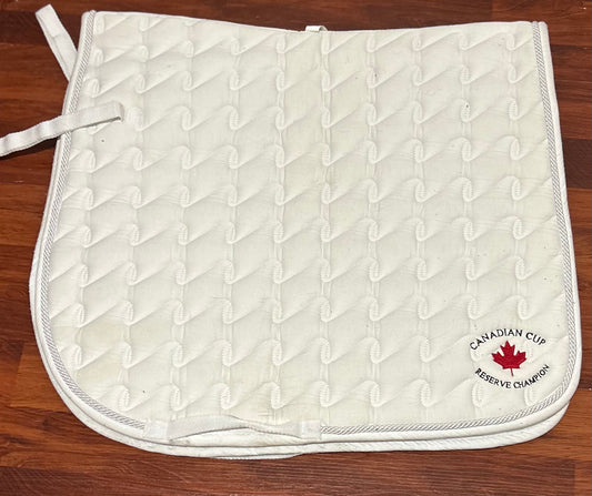 Century white quilted dressage pad