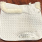 BR white sheepskin dressage pad