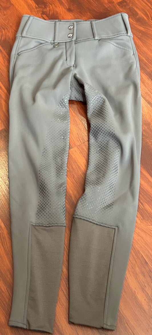 Horze size 22 grey fleece lined breeches