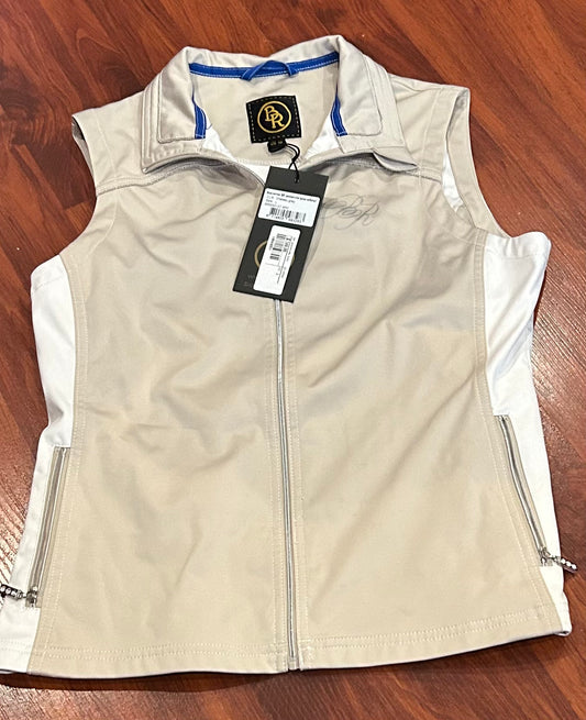 BR Jacksonville large vest. Tan and white. New with tags