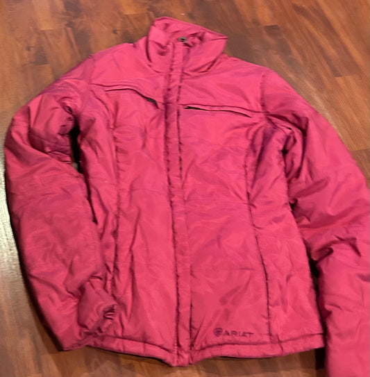 Ariat small hot pink quilted jacket