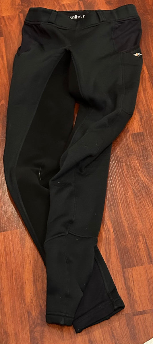 Kerrits size medium green fleece lined riding tights