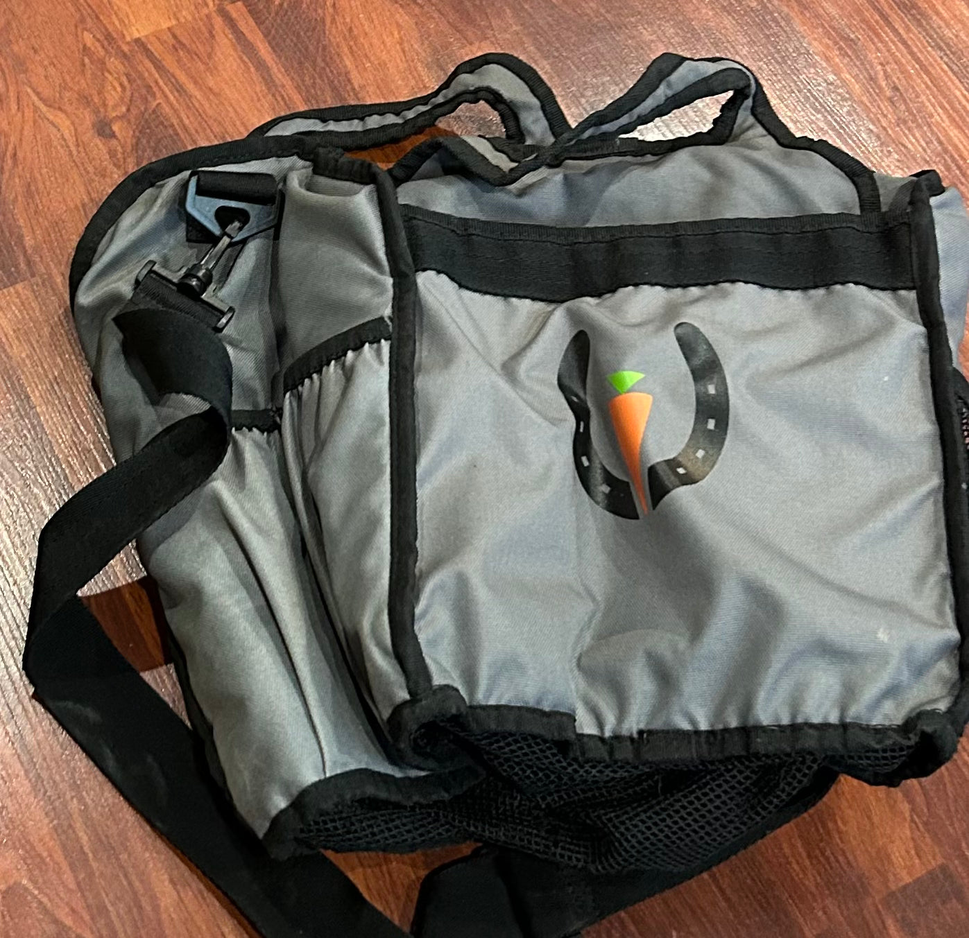Kerrits grooming bag. Grey