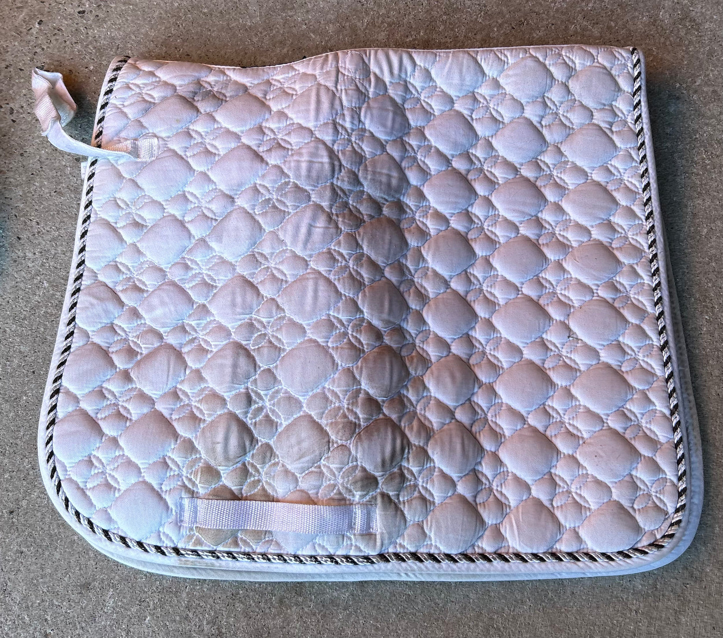 Roma white dressage pad