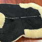 Engel lammfell sheepskin half pad. Marked large but was customized. Fits 17-17.5” saddle.