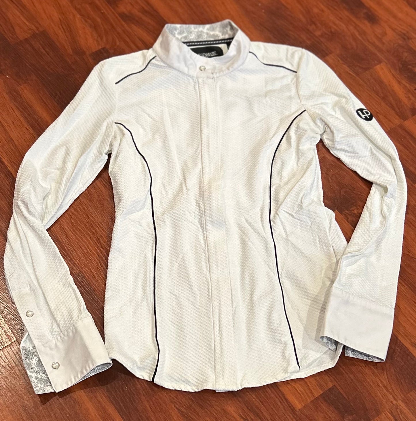 Horseware Platinum small long sleeve white show shirt