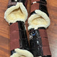 SD Design sparkle Cob size deep red set of 4 fleece boots