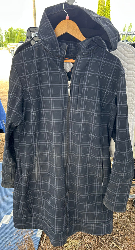 Asmar 2XL rain rider grey plaid jacket
