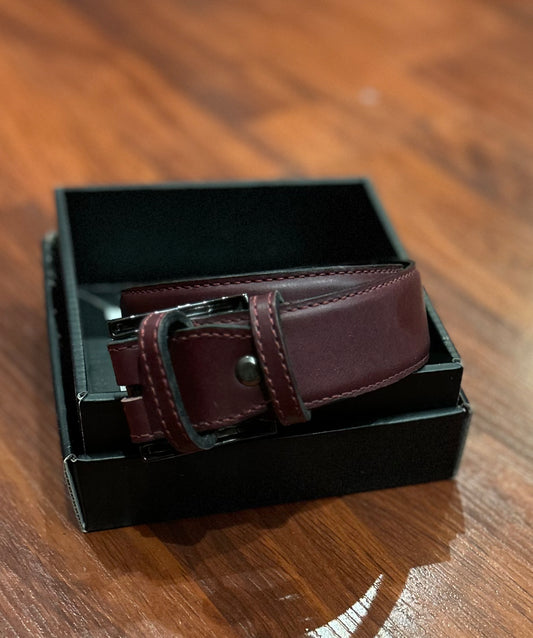 Kingsley belt natural bordeaux. New.