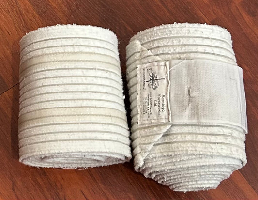 Saratoga white bandages. some stains set of 2