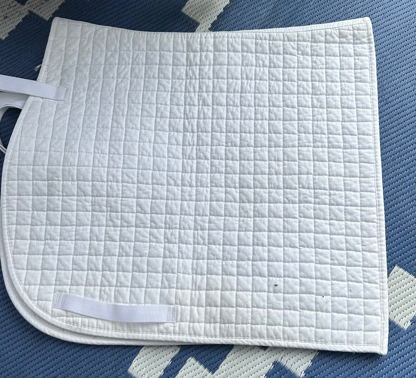 white dressage pad