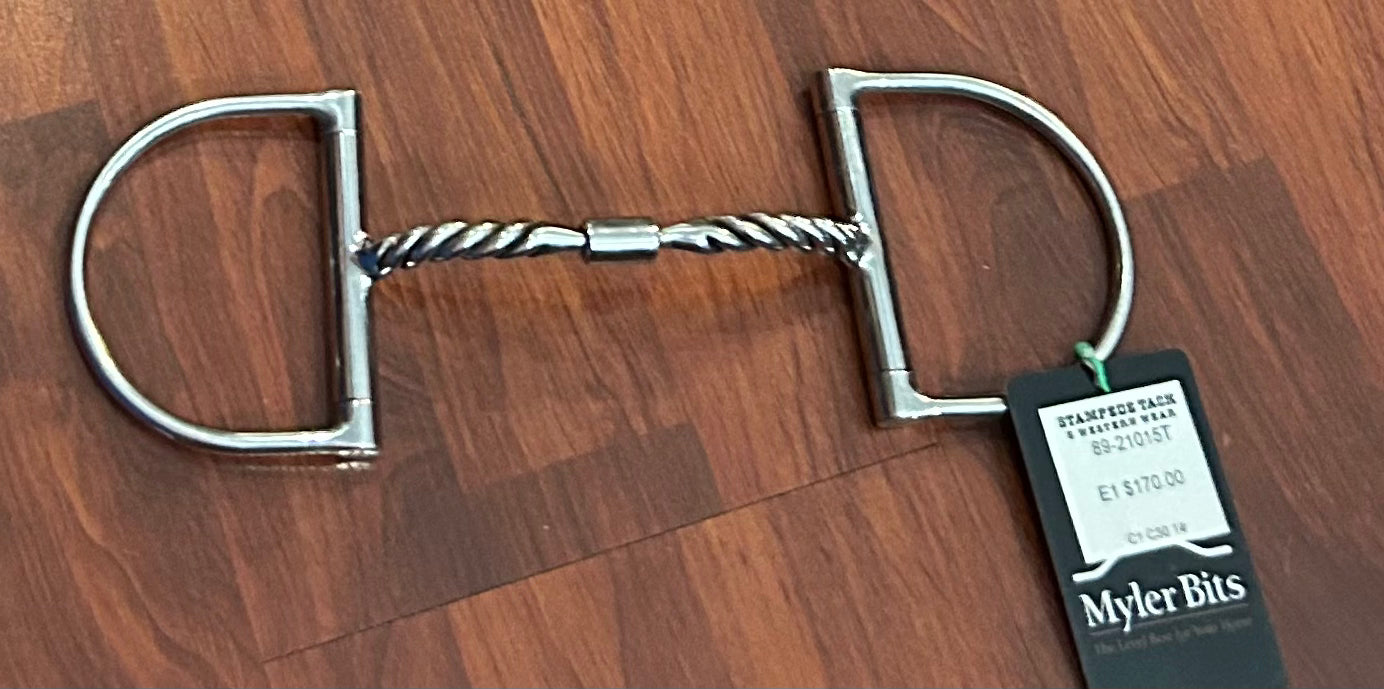 Myler 5” Dee w/out hooks twisted comfort snaffle