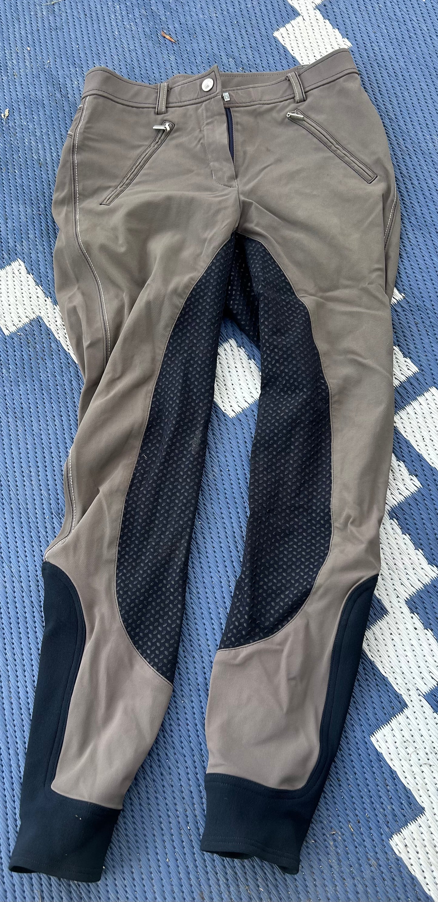 Euro star size 22 grey and blue full seat breeches