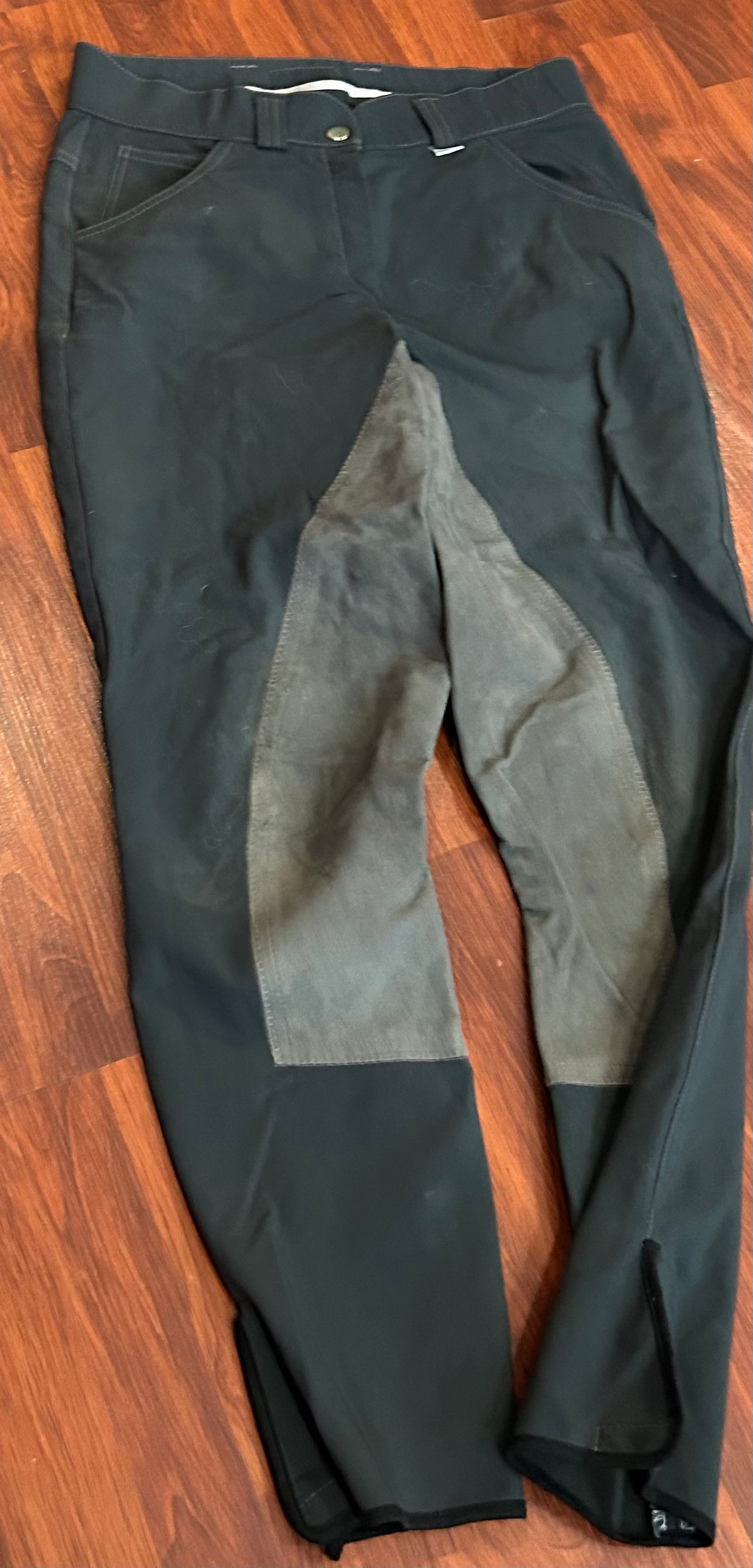 Anky size 10 (30) full seat breeches. Velcro ankles