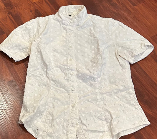 Arista White small shirt sleeve show shirt