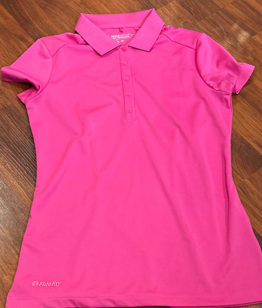 Nike small pink polo shirt