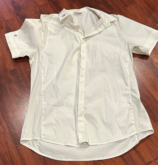Cavalleria Toscana size 41 (XL) white button up show shirt
