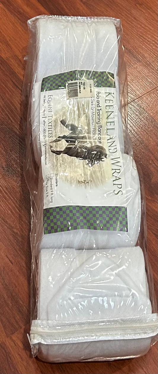 Keenland wraps white polo wraps brand new