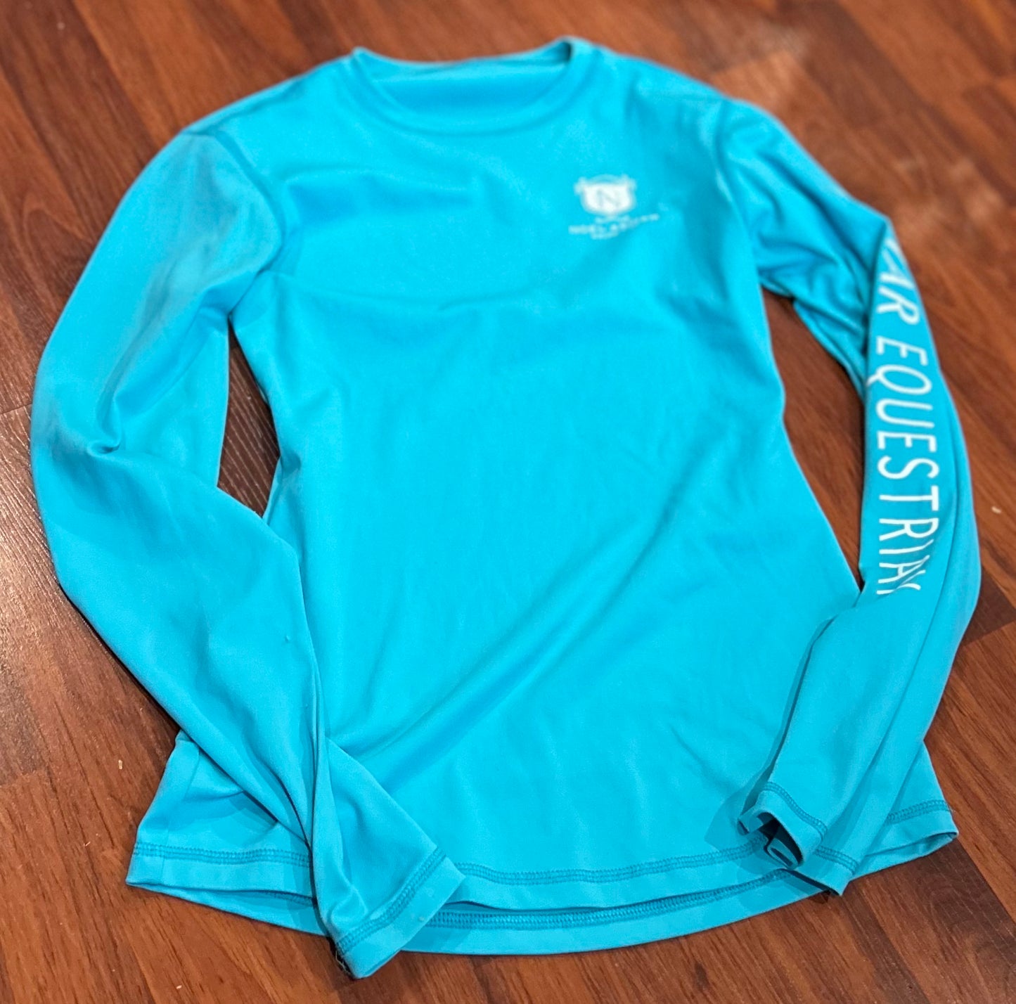 Asmar small light blue long sleeve shirt