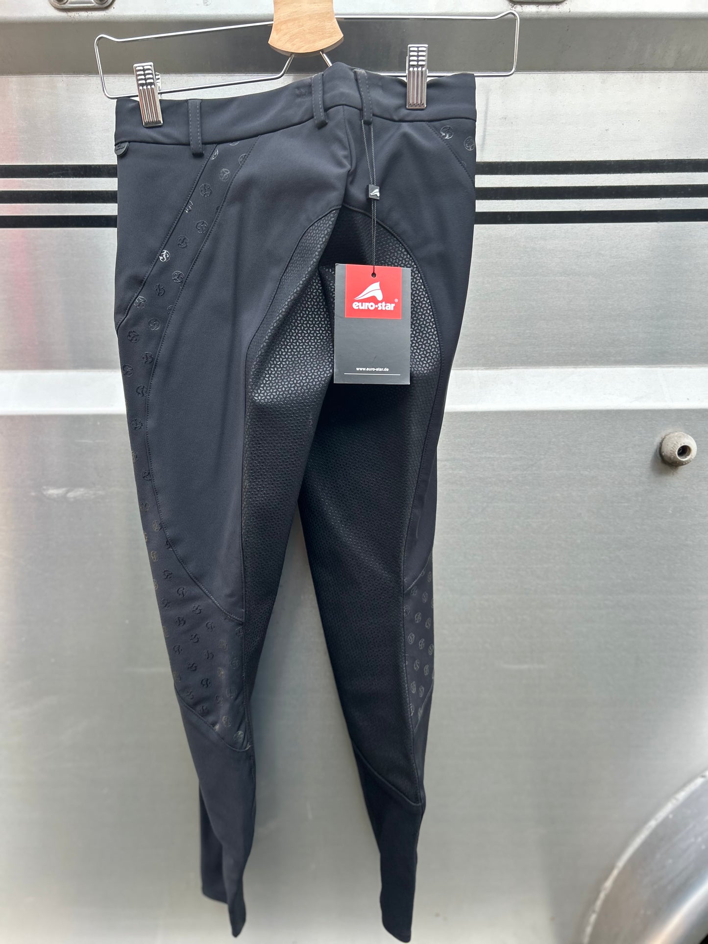 20R Euro Star victory black full seat breeches