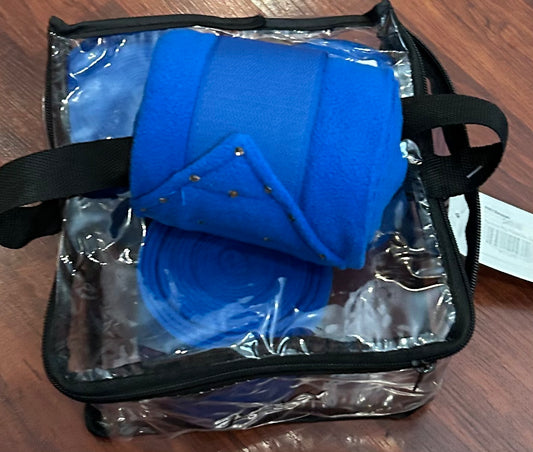 Anky blue polo wraps with bling. Brand new set of 4