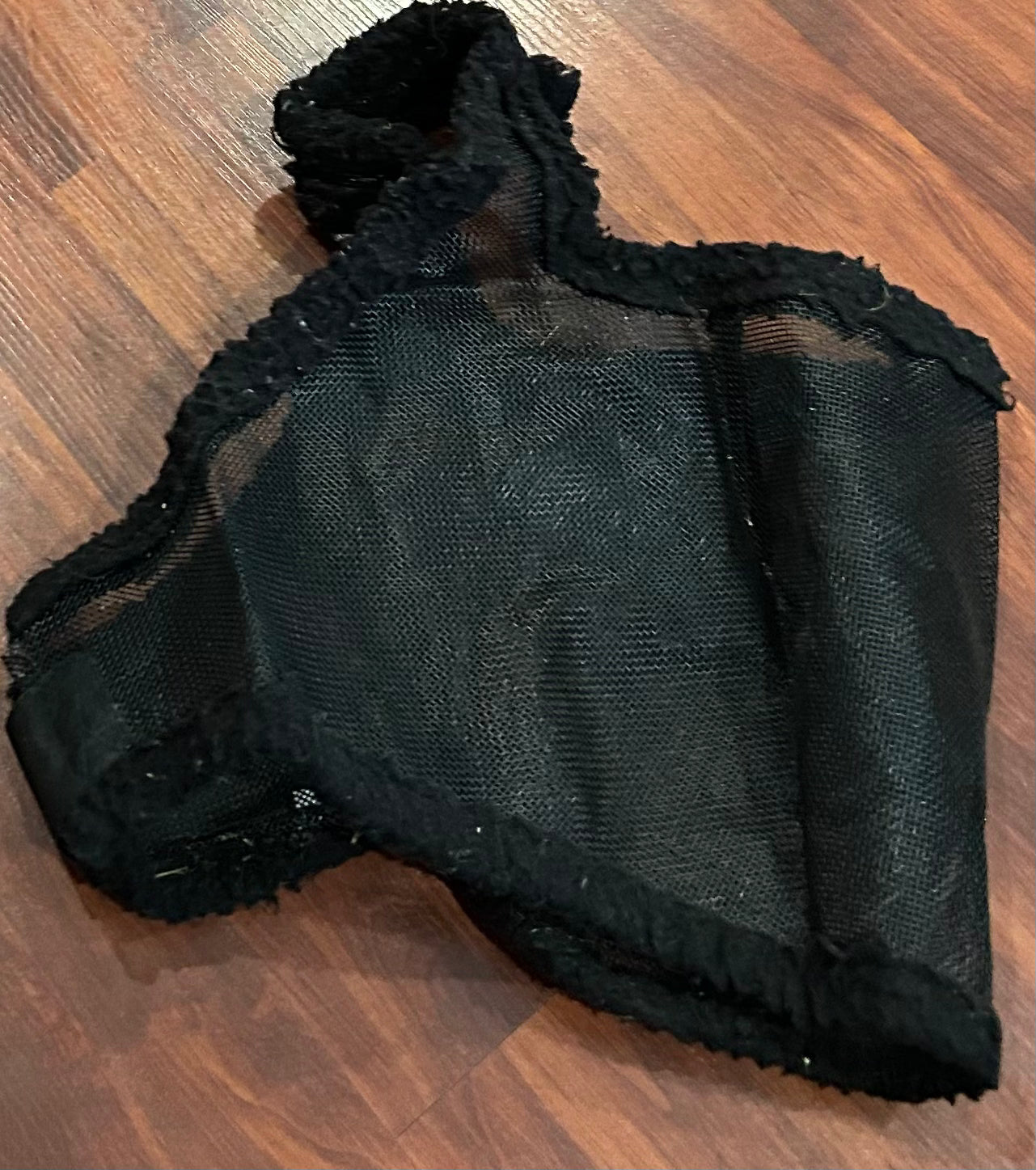 Black fly mask small horse