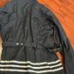 BR small black/white light zip up jacket
