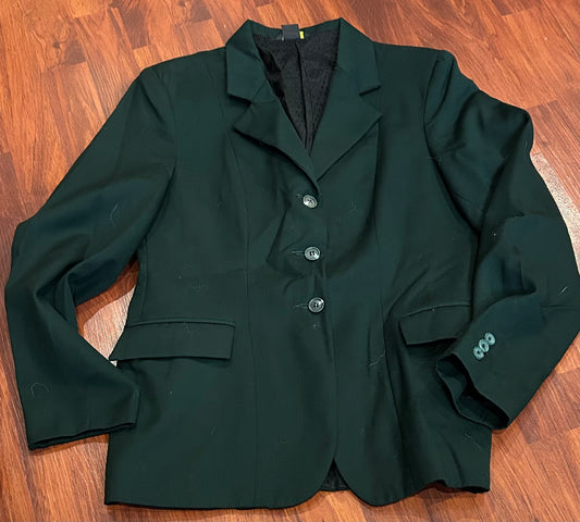 Devon-aire size 12 green show jacket