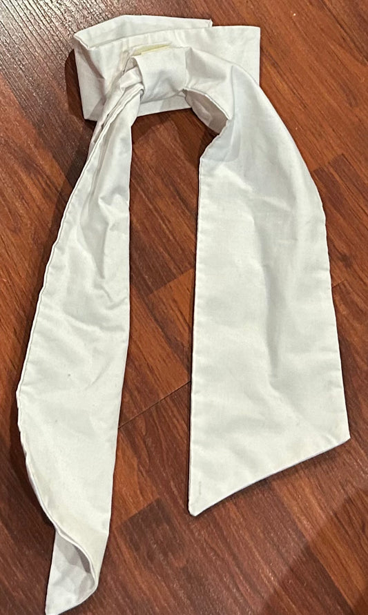 White stock tie