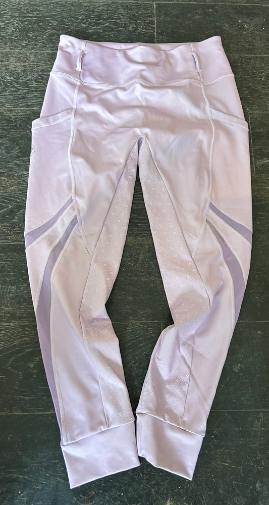 Sync lilac large pull on riding tights