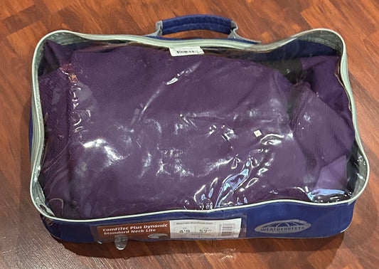 57” Weatherbeeta comfitec classic combo neck lite rain sheet. Black/purple