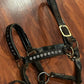 WB leather halter. stiff. missing bling