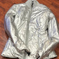 Anky XS reversible puffy jacket. Black and silver