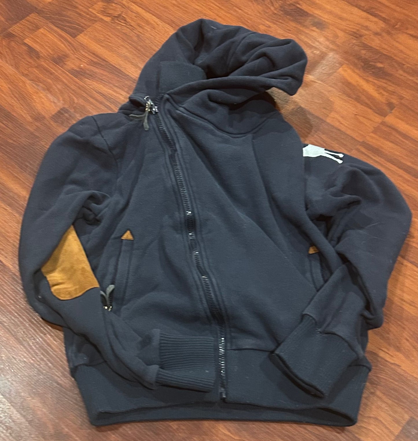 Spiced Equestrian medium blue zip up hoodie