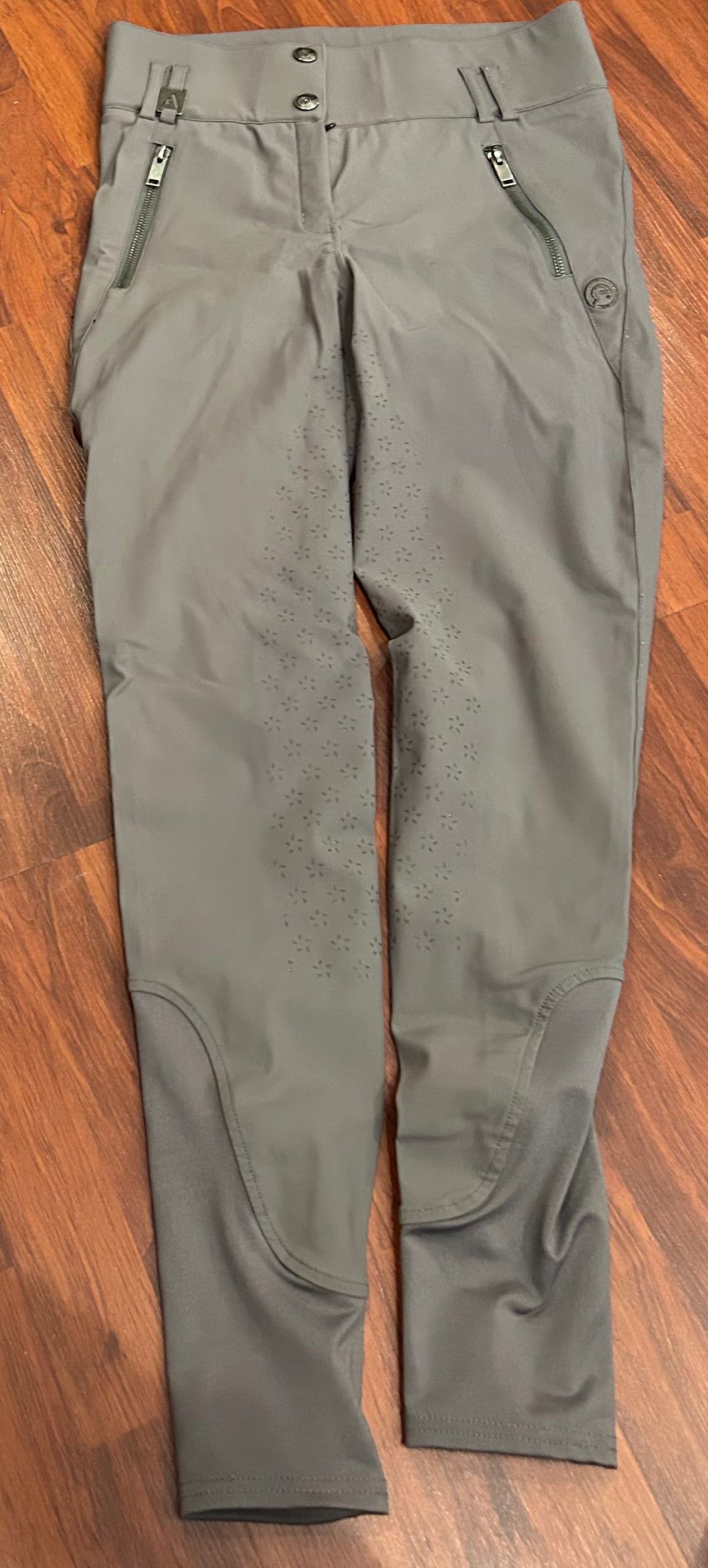 Anky size 30 (8) grey full seat high waisted breeches