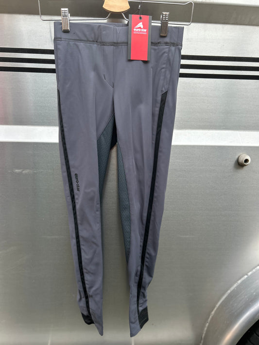 22R Euro Star ebony grey full seat breeches