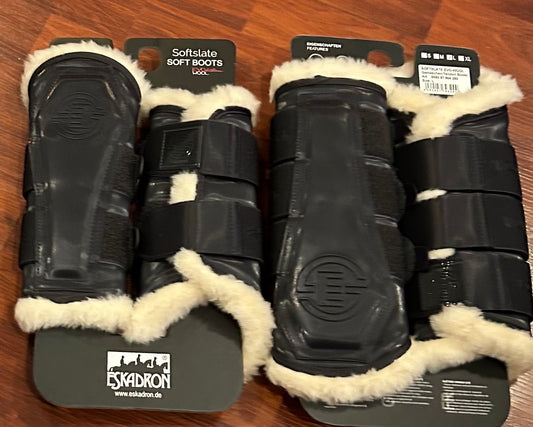 Eskadron Softslate eco-wool tendon boots medium and large set of 4. Brand new