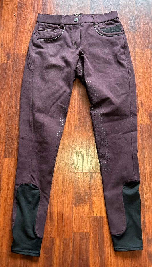 BR 26” burgundy full seat breeches