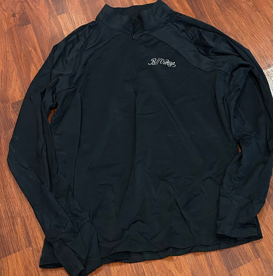 BVertigo medium black long sleeve 1/4 zip