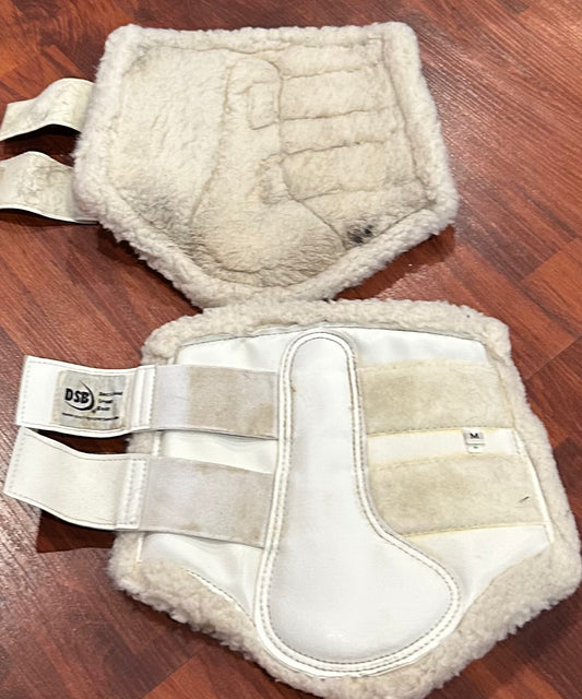 DSB fleece boots medium white