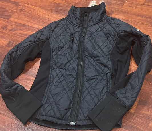 Arista black medium quilted light jacket