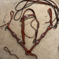 Full size western headstall / breastplate. Stones and crosses